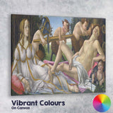 Renaissance Venus And Mars Allegorical Classical Figure Painting Canvas Wall Art Print Decor Picture Ready to Hang