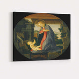 Madonna And Child Nativity Renaissance Tondo Religious Artwork Canvas Wall Art Print Decor Picture Ready to Hang