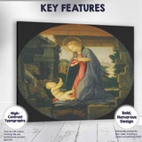 Madonna And Child Nativity Renaissance Tondo Religious Artwork Canvas Wall Art Print Decor Picture Ready to Hang