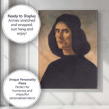 Italian Renaissance Nobleman Portrait Dark Robes Classical Artwork Canvas Wall Art Print Decor Picture Ready to Hang
