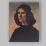 Italian Renaissance Nobleman Portrait Dark Robes Classical Artwork Canvas Wall Art Print Decor Picture Ready to Hang