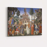 Medieval Saintly Coronation and Sacred Gathering Renaissance Canvas Wall Art Print Decor Picture Ready to Hang