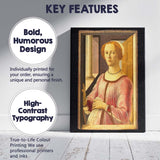 Elegant Renaissance Lady Portrait in Pink Dress Classical Canvas Wall Art Print Decor Picture Ready to Hang