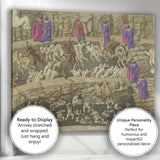 Medieval Dante Inferno Hellscape With Demons And Tormented Souls Canvas Wall Art Print Decor Picture Ready to Hang