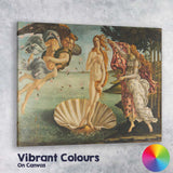 Renaissance Birth Of Venus Mythological Seascape With Flowing Figures Canvas Wall Art Print Decor Picture Ready to Hang