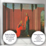 Early Renaissance Noli Me Tangere Religious Garden Scene With Christ Canvas Wall Art Print Decor Picture Ready to Hang
