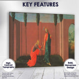 Early Renaissance Noli Me Tangere Religious Garden Scene With Christ Canvas Wall Art Print Decor Picture Ready to Hang