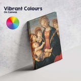 Renaissance Madonna And Child With Angels Sacred Portrait Canvas Wall Art Print Decor Picture Ready to Hang