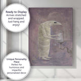 Surreal Wrapped Pale Figure Washing Hands Dreamlike Fantasy Canvas Wall Art Print Decor Picture Ready to Hang
