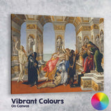 Renaissance Allegorical Court Scene with Classical Architecture Canvas Wall Art Print Decor Picture Ready to Hang