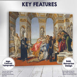 Renaissance Allegorical Court Scene with Classical Architecture Canvas Wall Art Print Decor Picture Ready to Hang
