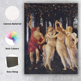 Renaissance Mythological Spring Dance Woodland Figure Painting Canvas Wall Art Print Decor Picture Ready to Hang