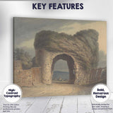 Rustic Stone Archway Country Lane Watercolour Landscape Canvas Wall Art Print Decor Picture Ready to Hang