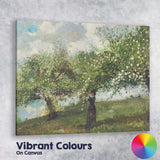 Blossoming Orchard Tree Spring Countryside Figure Painting Canvas Wall Art Print Decor Picture Ready to Hang