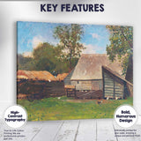 Rustic Farmyard Barn Poultry Country Homestead Painting Canvas Wall Art Print Decor Picture Ready to Hang
