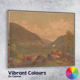 Autumn Mountain Valley Allegheny Wilderness Landscape Canvas Wall Art Print Decor Picture Ready to Hang