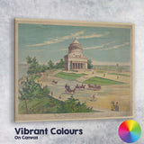 Historic Grant Memorial Riverside Drive Architectural Illustration Canvas Wall Art Print Decor Picture Ready to Hang