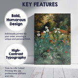 Impressionist Wildflower Meadow Poppy Garden Floral Painting Canvas Wall Art Print Decor Picture Ready to Hang