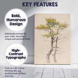 Delicate Botanical Tree Study Watercolour Nature Illustration Canvas Wall Art Print Decor Picture Ready to Hang