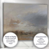 Dramatic Stormy Coast Shipwreck Rescue Maritime Painting Canvas Wall Art Print Decor Picture Ready to Hang