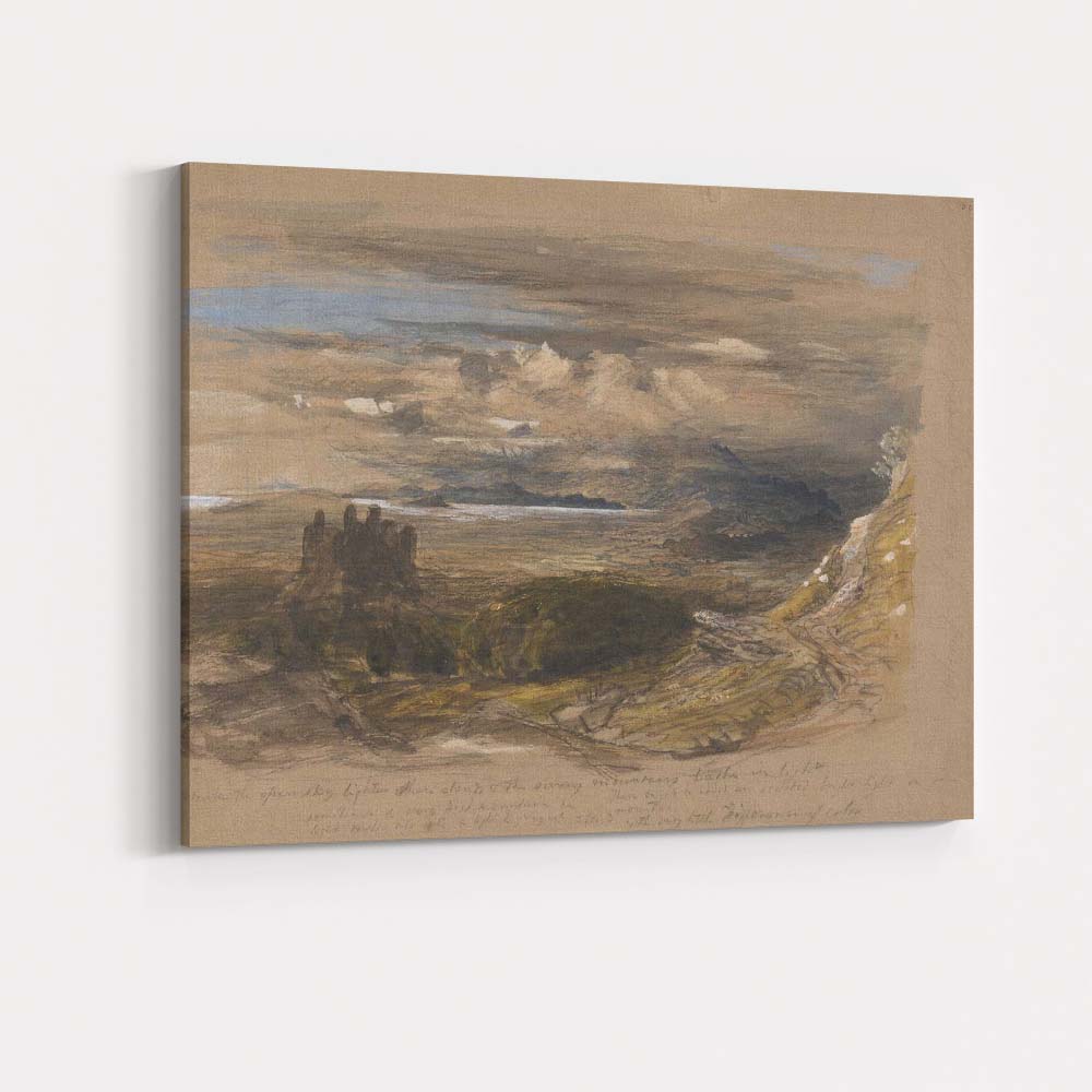 Atmospheric Mountain Valley Study Dramatic Sky Landscape Canvas Wall Art Print Decor Picture Ready to Hang