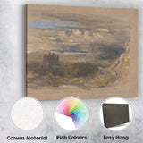 Atmospheric Mountain Valley Study Dramatic Sky Landscape Canvas Wall Art Print Decor Picture Ready to Hang