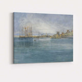 Dutch Golden Age Naval Fleet Seascape Maritime Oil Painting Canvas Wall Art Print Decor Picture Ready to Hang