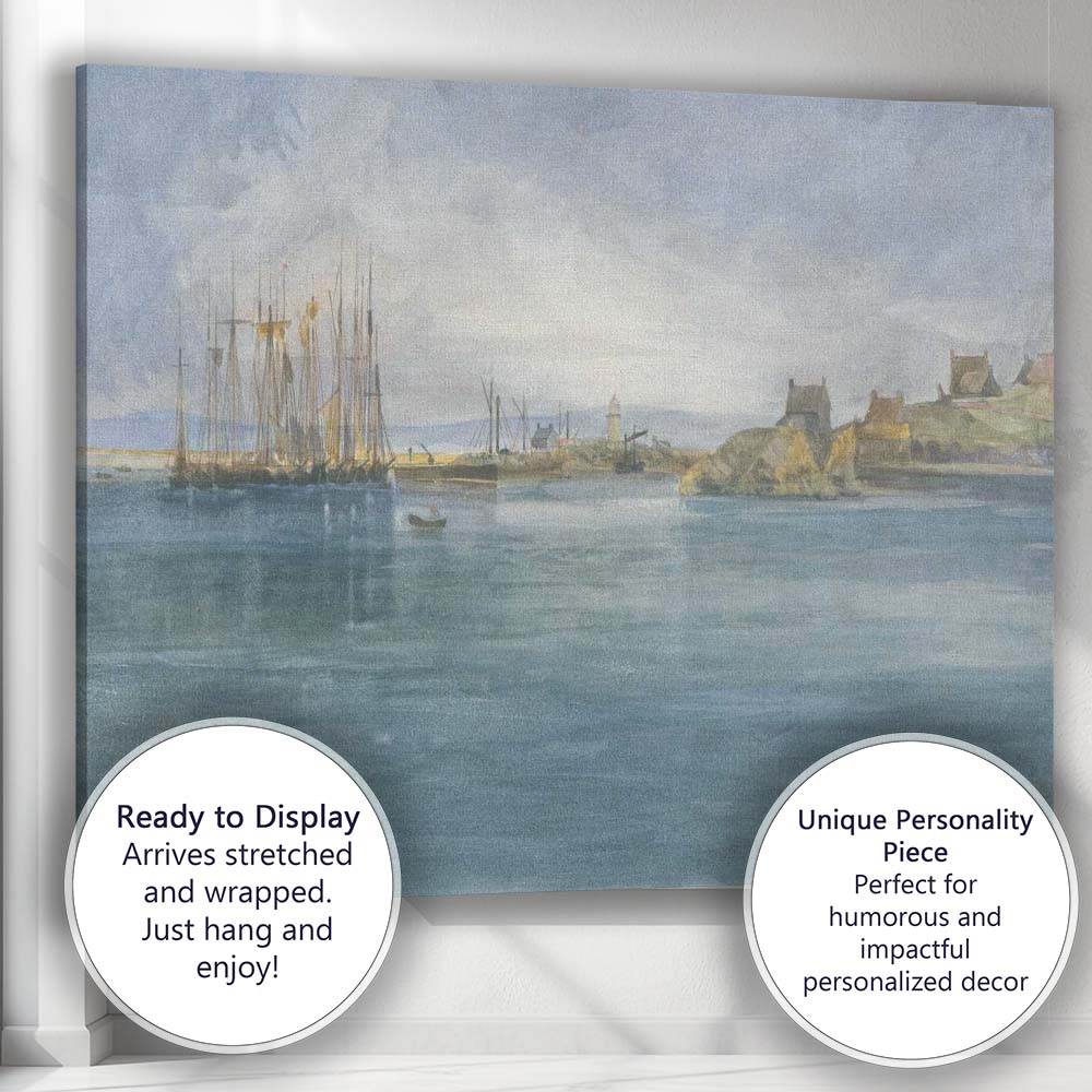 Dutch Golden Age Naval Fleet Seascape Maritime Oil Painting Canvas Wall Art Print Decor Picture Ready to Hang