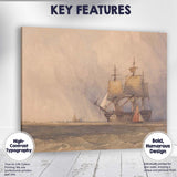 Majestic Tall Ship on Open Sea Nautical Watercolour Canvas Wall Art Print Decor Picture Ready to Hang