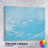 Soft Blue Ocean Abstract Seascape Minimalist Watercolour Artwork Canvas Wall Art Print Decor Picture Ready to Hang