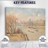 Paris Riverside Promenade Impressionist Urban Landscape Canvas Wall Art Print Decor Picture Ready to Hang