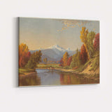 Autumn Mountain Lake Landscape Scenic Nature Painting Canvas Wall Art Print Decor Picture Ready to Hang