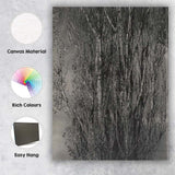 Black and White Bare Poplar Trees Woodland Nature Photography Canvas Wall Art Print Decor Picture Ready to Hang