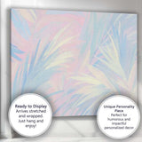 Pastel Tropical Leaf Abstract Watercolour Pattern Canvas Wall Art Print Decor Picture Ready to Hang