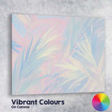 Pastel Tropical Leaf Abstract Watercolour Pattern Canvas Wall Art Print Decor Picture Ready to Hang