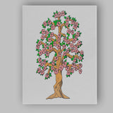 Pink Blossom Tree Decorative Floral Botanical Illustration Canvas Wall Art Print Decor Picture Ready to Hang