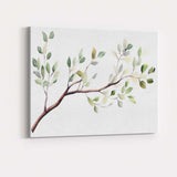 Watercolour Eucalyptus Branch Botanical Green Foliage Nature Illustration Canvas Wall Art Print Decor Picture Ready to Hang