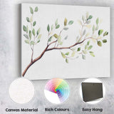 Watercolour Eucalyptus Branch Botanical Green Foliage Nature Illustration Canvas Wall Art Print Decor Picture Ready to Hang